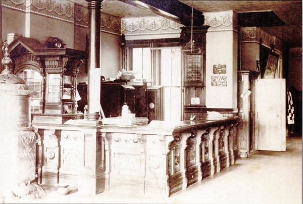 Historical Image of Interior Front Desk The Strater Hotel Durango Colorado